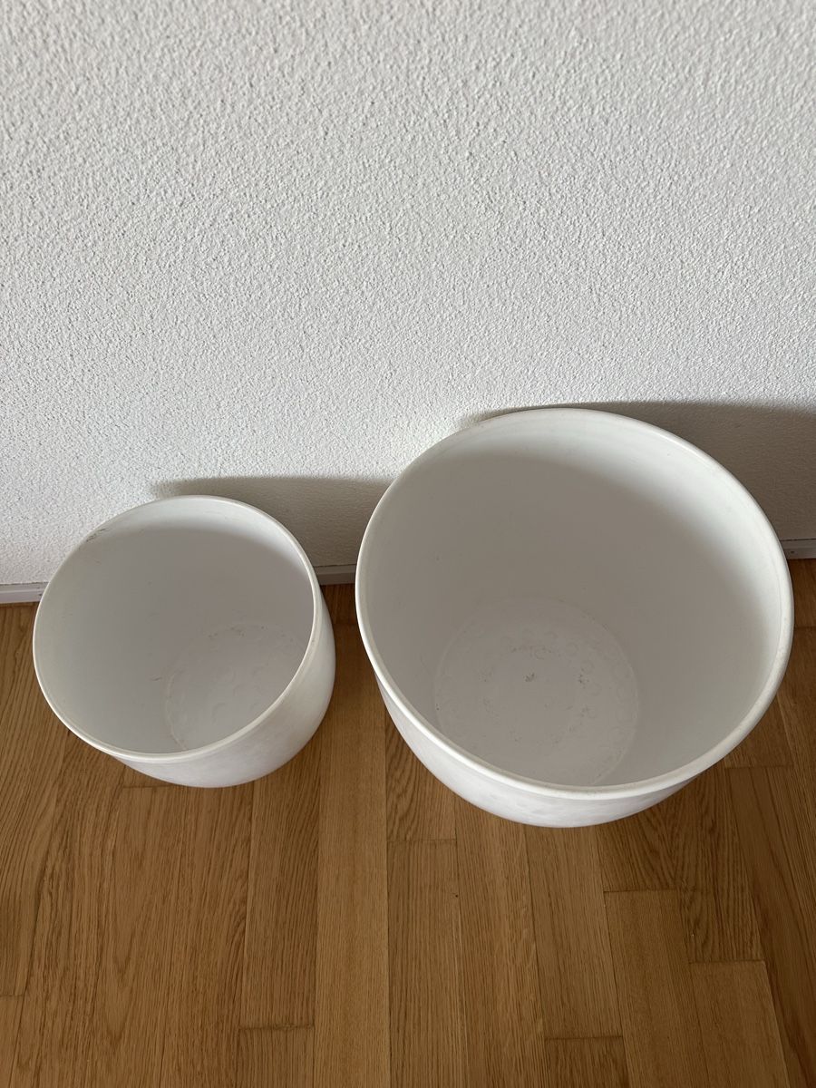 Vasi & Recipienti: Übertopf×2, Weiss, Keramik – Usato da Schlieren venduto da And_CH 2