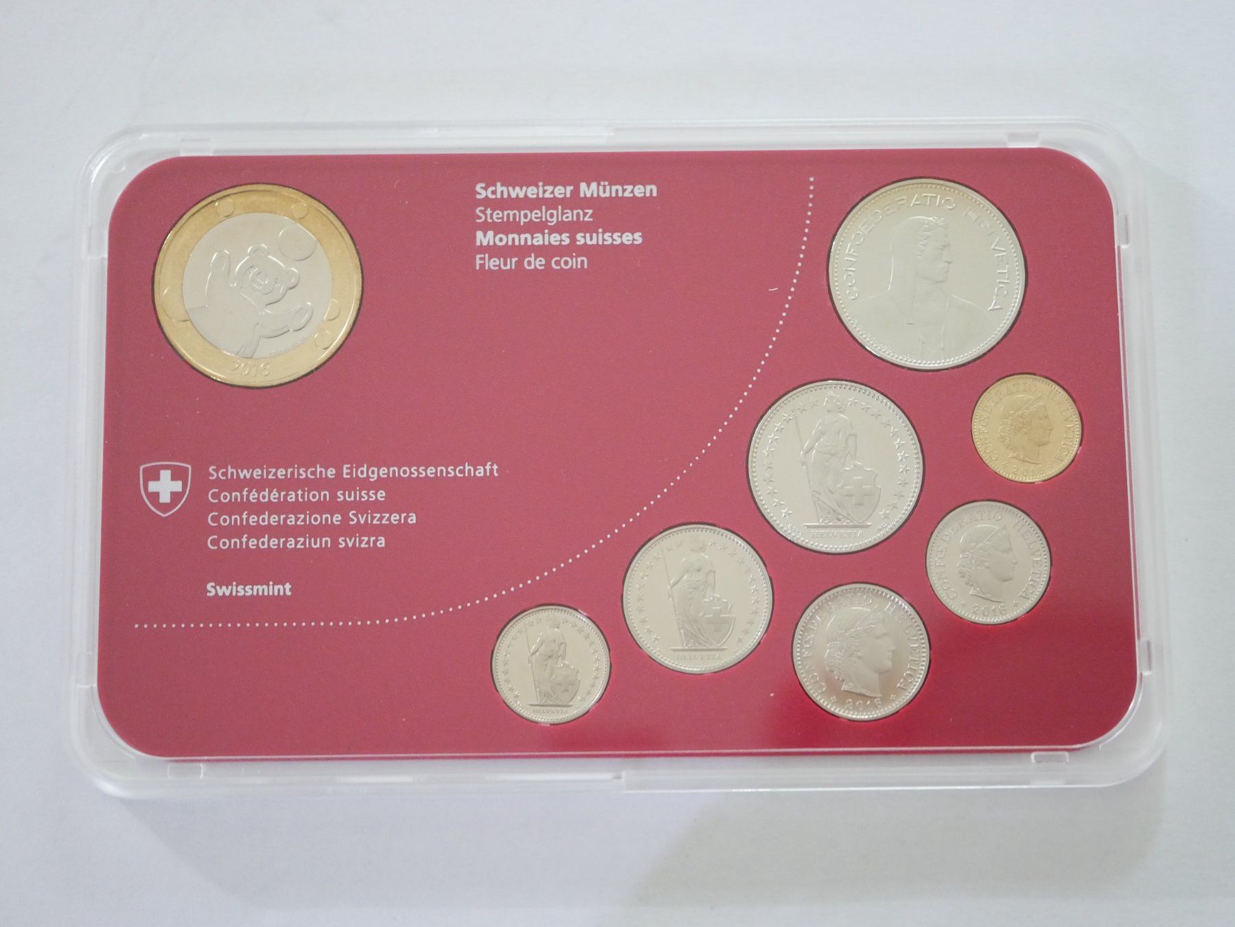 Tutti le monete: Schweizer Baby Münzsatz 2016 stgl ***TOP*** – Nuovo e nell'imballaggio originale da Kreuzlingen venduto da Samson01 1