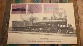 1982 FDC Maximumkarte 100 Jahre Gotthardbahn