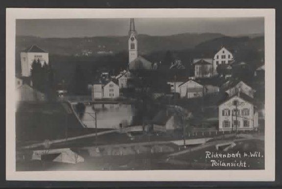 Cartoline postali: Rickenbach b. Wil  Teilansicht  (K – Usato da Ruggell venduto da Masescha