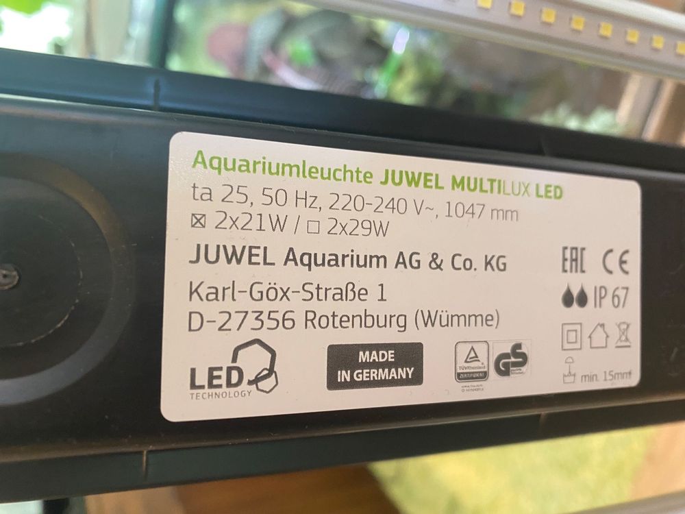 Juwel Multilux Led 120 2X21Watt Aquarium Beleuchtung Led – AWPWUU