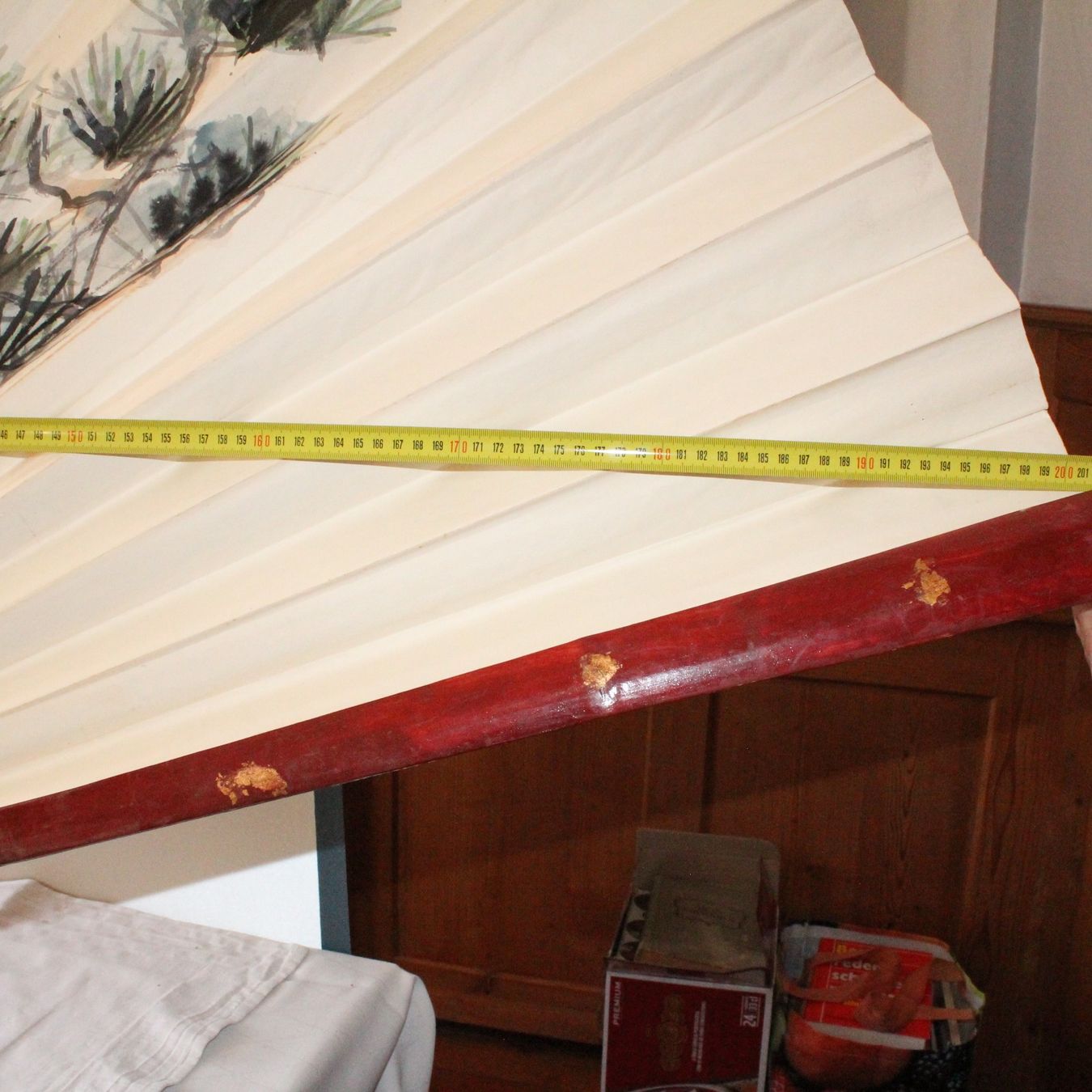 Pfister Alle Dekorationen: WUNDER SCHÖNER CHINA FÄCHER GROSSE 120CM. – Gebraucht aus Ipsach von Merlux 3