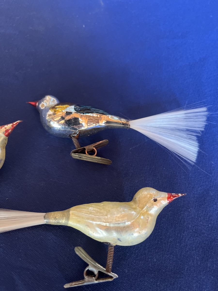 Tutte le decorazioni: 3 Antike Vögel Weihnachtsbaumschmuck  – Usato da Brienz BE venduto da hey_z9vg 1
