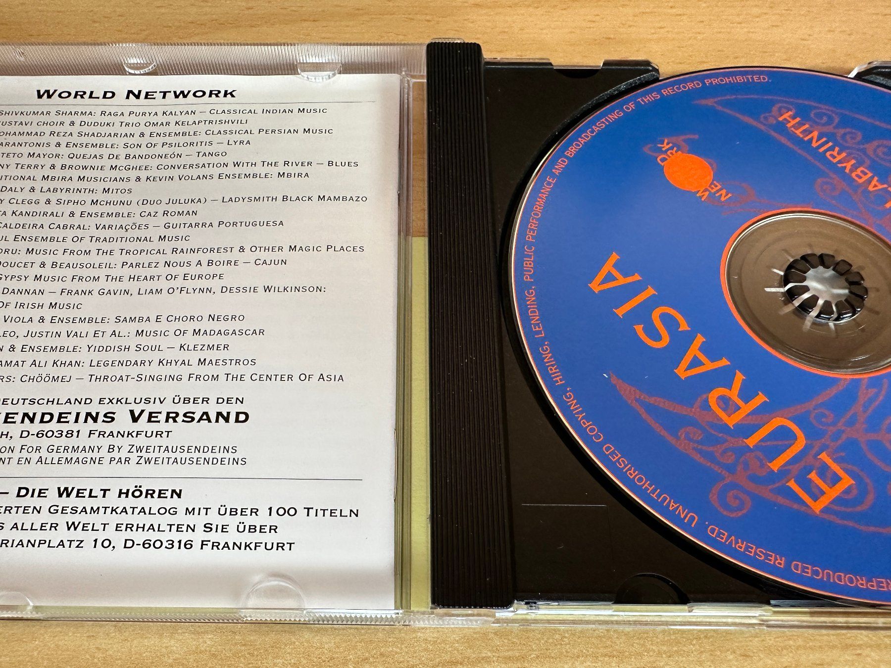 CDs: Ross Daly & Labyrinth – Eurasia: Mitos – Gebraucht aus Rikon im Tösstal von Alpenmutz 4