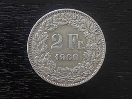 1 x 2 Franken Schweiz 1960 – zirkuliert