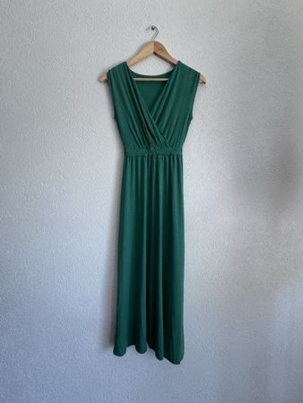 Selected， Grünes Maxikleid, Größe M, neu