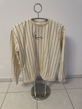 Karl Kani Sweatshirt Grösse XL gestreift beige/schwarz