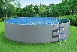 Pool-Set Stahlwand Pool Splash grau 460x90 cm, ab LAGER