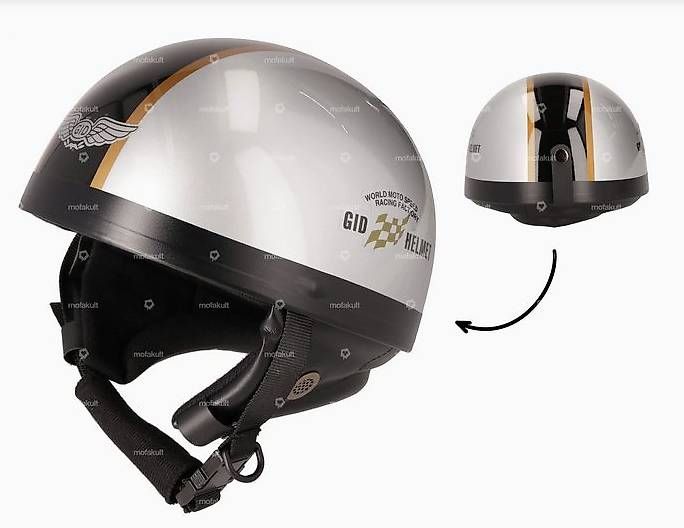 Caschi & visiere: Topfhelm silbern mit Streifen – Usato da Münsingen venduto da sno_b8fw 4