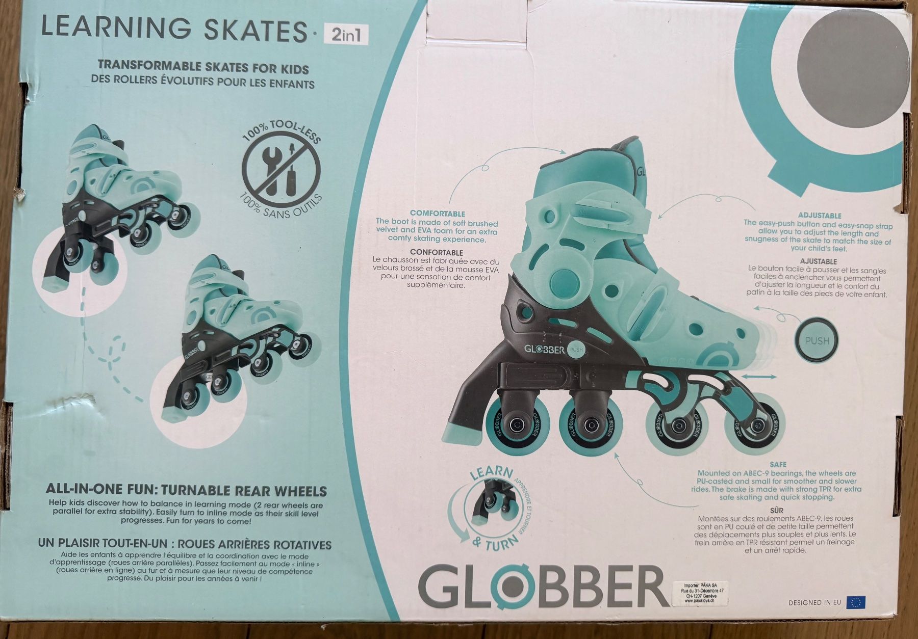 Pattini in linea & Pattini a rotelle: Inline skate  Globber - Taille 30-33 ajustable – Usato da Lausanne venduto da mik_l5py 7