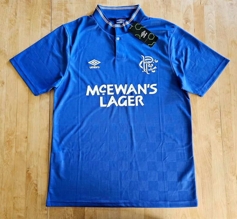 Glasgow Rangers retro Trikot NEU Grösse M RFC McEwan's Lager (Neu ...