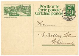 1927 Bildpostkarte Nr. 107-019 Bild ST. BERNHARD, gest.