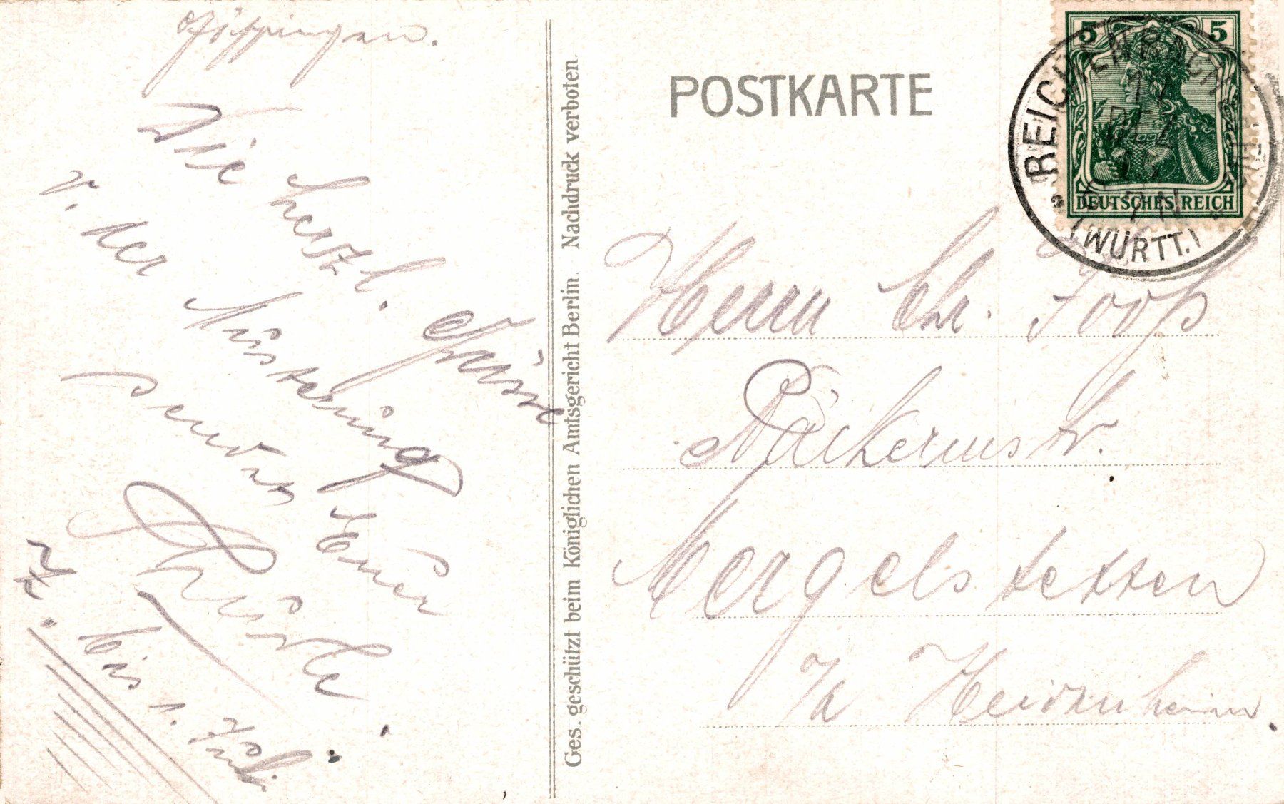 Cartoline postali: Gruss von der Musterung – Usato da Bronschhofen venduto da Astore 1