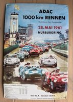 ADAC 1000 km Rennen 1961 Nürburgring, Emaille-Schild, Top!