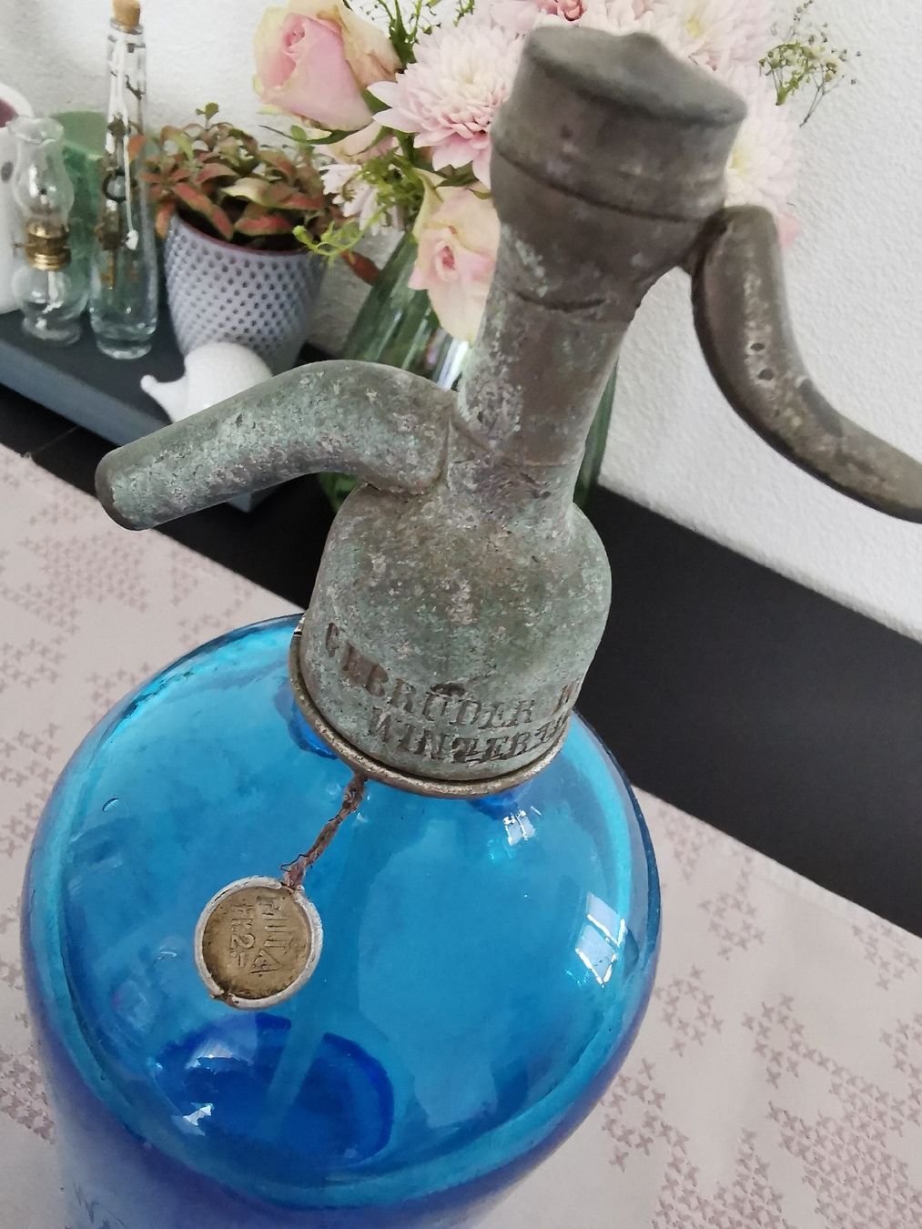 Flaschen: Vintage Siphonflasche Gebr. Widmann Winterthur, Blau – Gebraucht aus Wetzikon ZH von Tothart 4