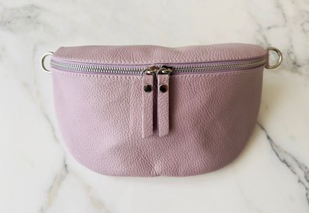 Umhängetasche Echt Leder "lavendel“