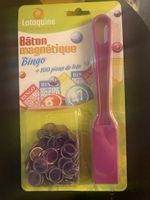 Lotoquine, loto/bingo, baton magnétique neuf + 100 jetons