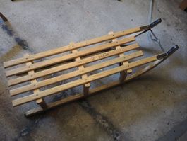 Schlitten Davos Swiss Made Holz