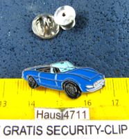 FIAT 850 CABRIOLET BLAU OFFEN AUTO PIN GEPRÄGT SECURITY-CLIP