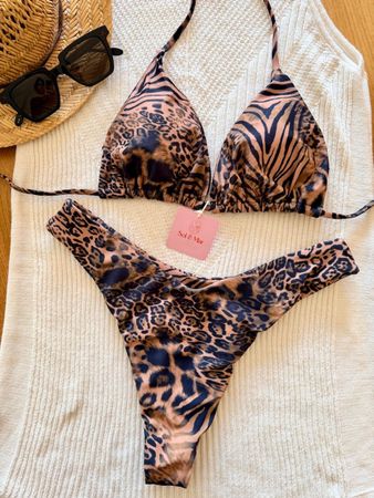🏝Sexy Animal Print Bikini Set Gr. S -Neu - Versand gratis