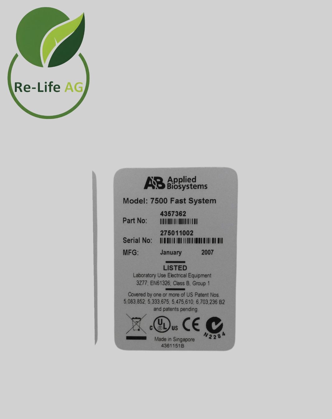 Alle Maschinen: Applied Biosystems 7500 Fast Real-Time PCR System PCR System – Gebraucht aus Reinach BL von Re-LifeAG_Labor 5