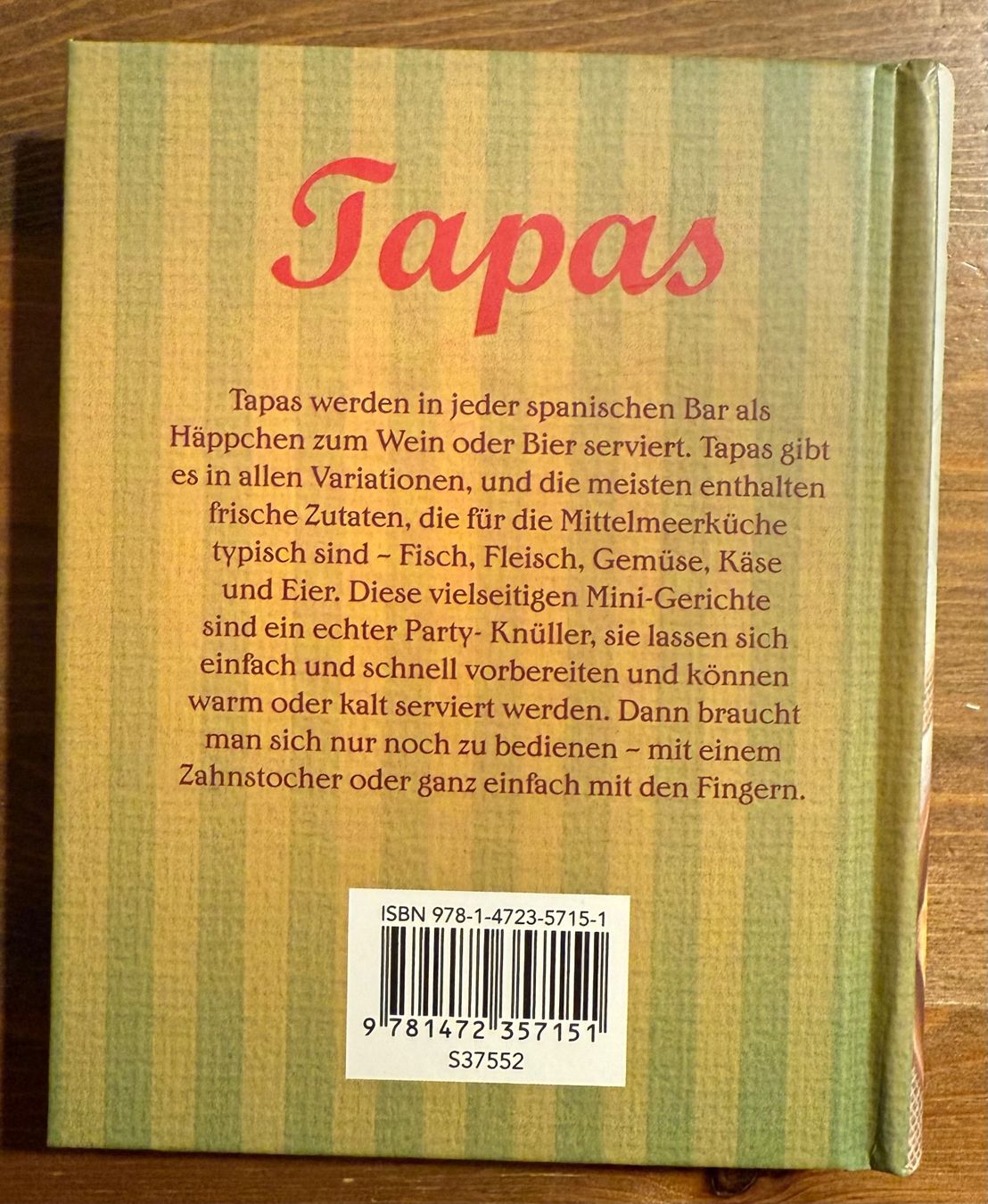 Libri: Tapas Kochbuch - 100 Rezepte – Nuovo (secondo la descrizione) da Altdorf UR venduto da Mini037 1