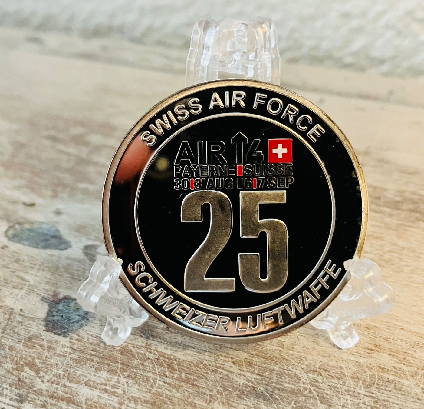 Medaglie: versilberte Medaille Schweizer Luftwaffe 25 Jahre PC- 7 Team – Usato da Merenschwand venduto da Garfield2026 5