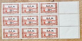 ALGERIE timbres neufs ** surchargés E.F.M.1943 - lire !