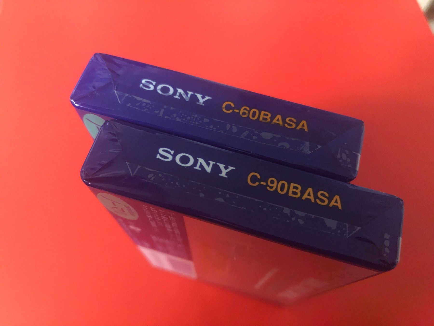 Kompaktkassetten: 2 x SONY BASIC C-60B + C-90B bester Originalzustand ! – Neu und originalverpackt aus Weinfelden von s6o7p8h2 4