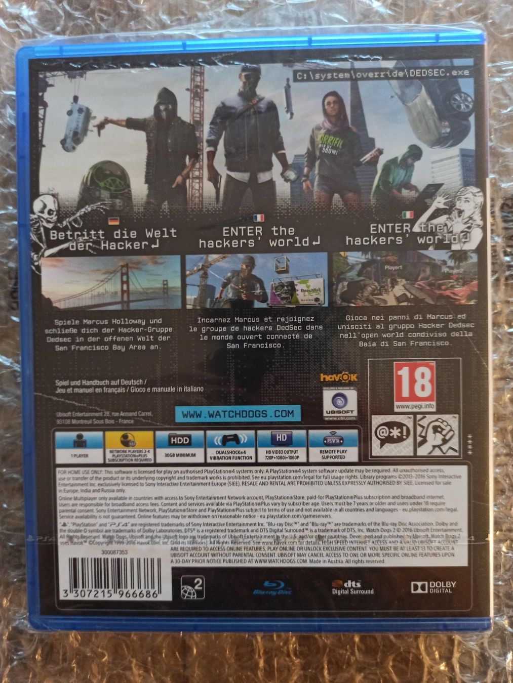 Spiele: Watch Dogs 2 PS4 / PS5  Neu & Sealed – Neu (gemäss Beschreibung) aus Oberweningen von mar_87mx 1
