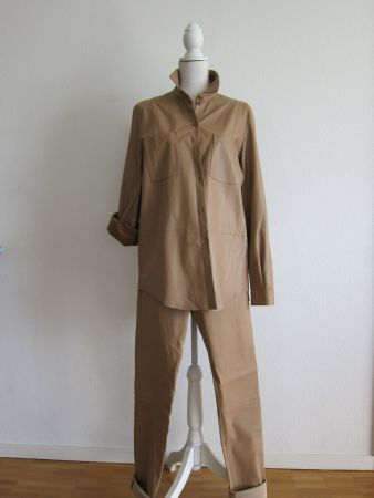 DROME Set. Bluse und Hose Leder. Neu!