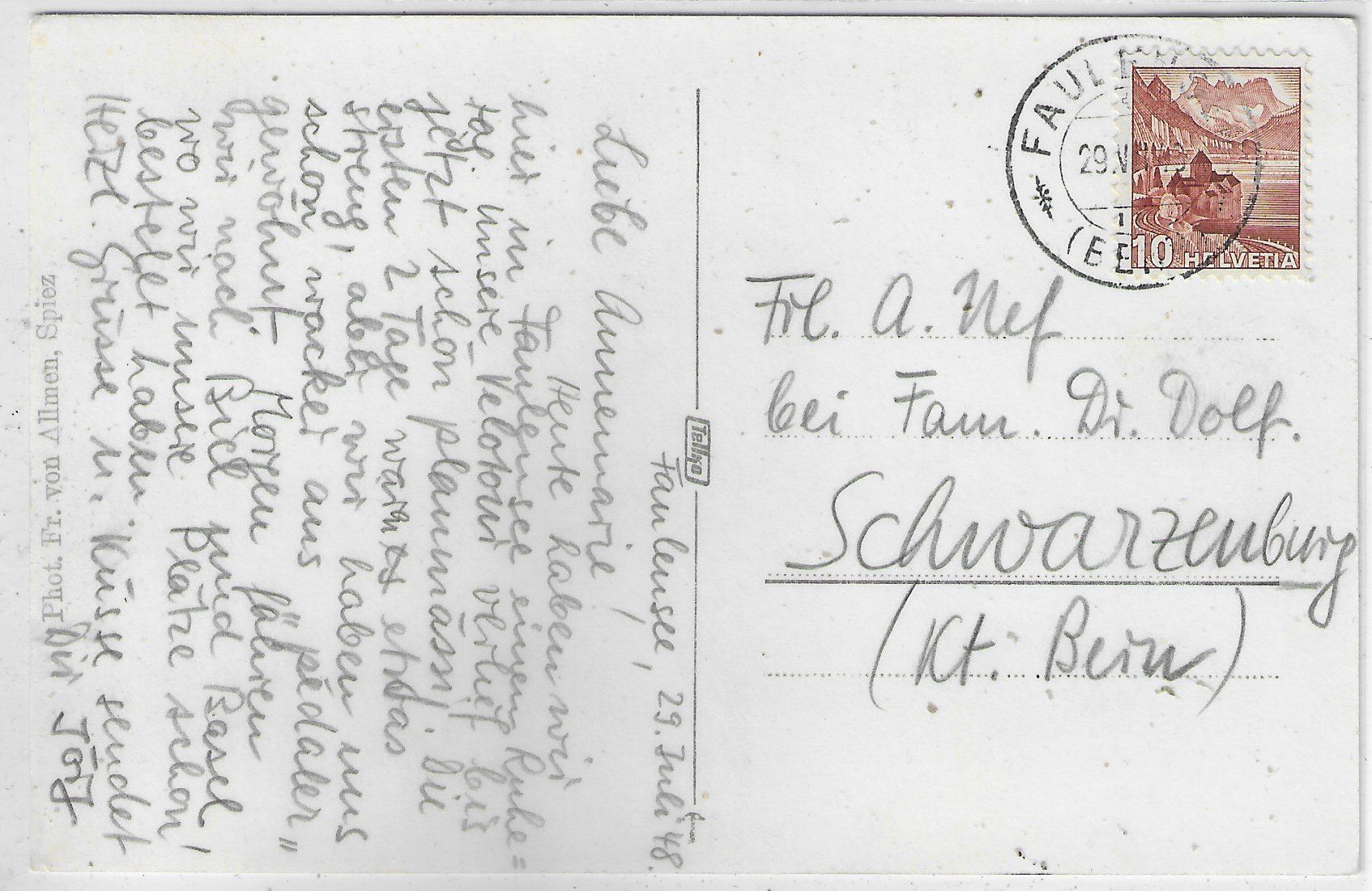 Cartoline postali: Haus in Fauelensee – Usato da Ettingen venduto da Kartenplanet 1