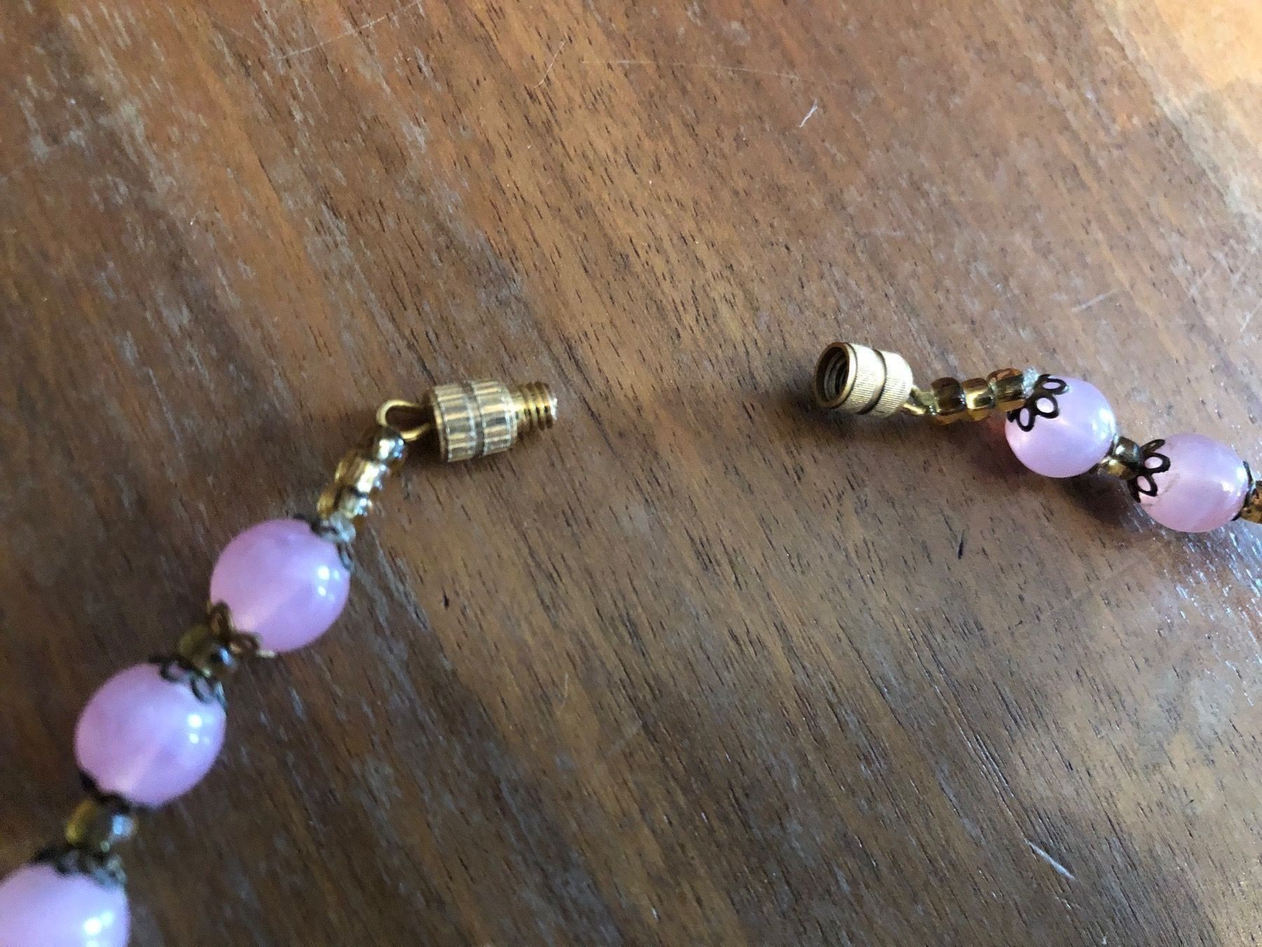 Catenine: GABLONZER GLASBLÜTEN COLLIER in rosa. – Nuovo (secondo la descrizione) da Wald ZH venduto da mlnt 4