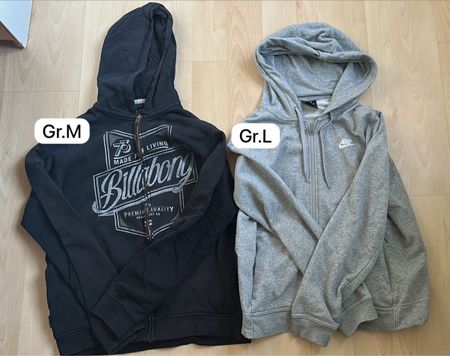 2 Hoodies Billabong Gr.M, Nike Gr.L guter Zustand
