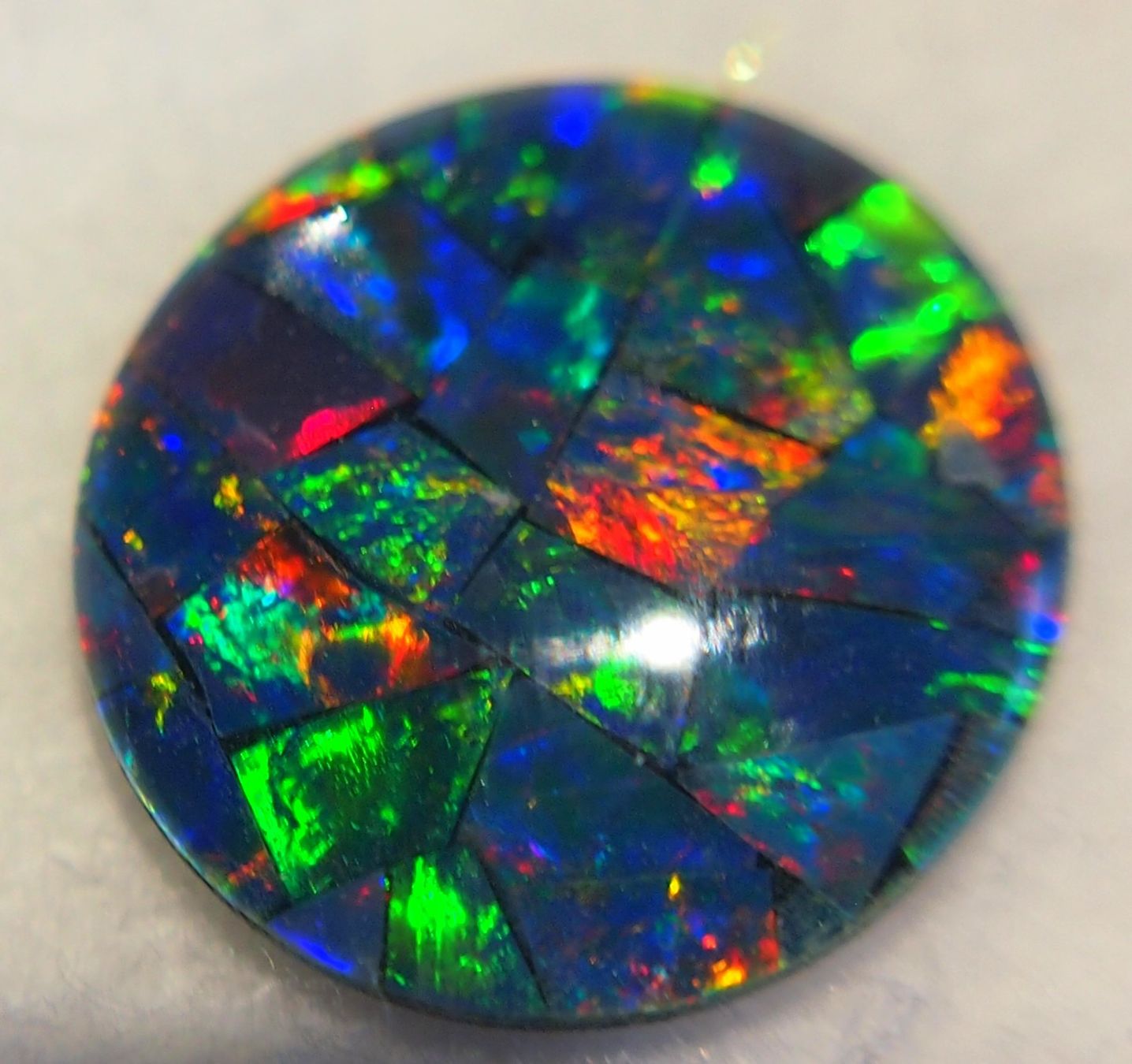Pietre preziose: 11,7 CTS QUALITY STUNNING MOSAIK-OPAL AAA – Nuovo e nell'imballaggio originale da Reinach BL venduto da Marblue 1