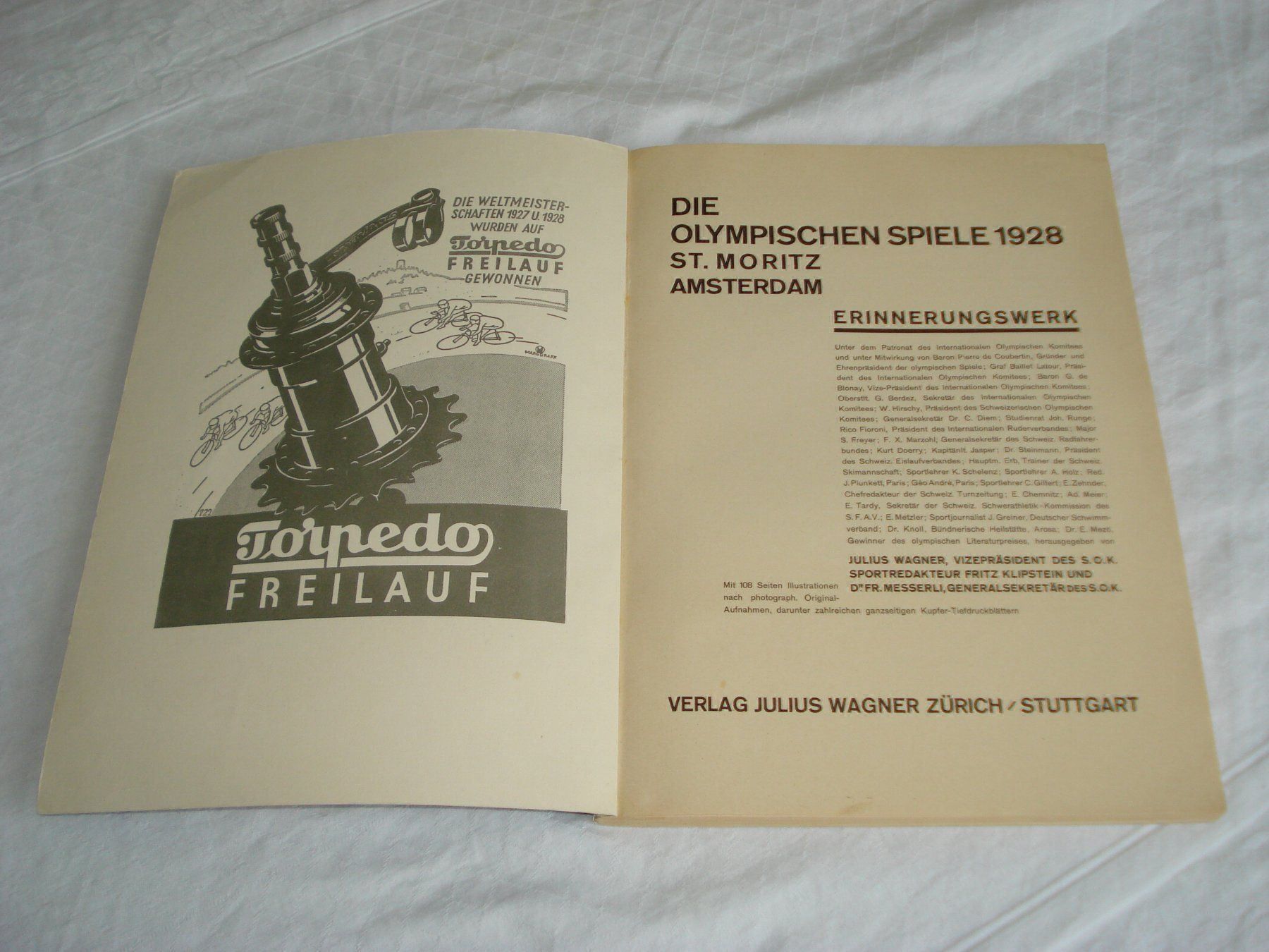 Libri: Buch Olympische Spiele 1928 St.Moritz V. Weber – Usato da Schenkon venduto da Elbarto007 2
