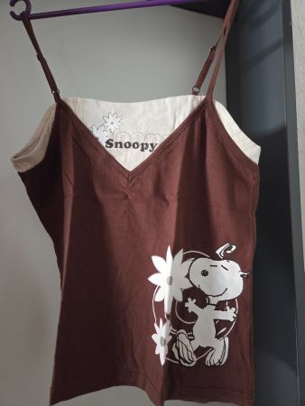 Neuw. Snoopy Sommer-Pyjama braun Gr. L