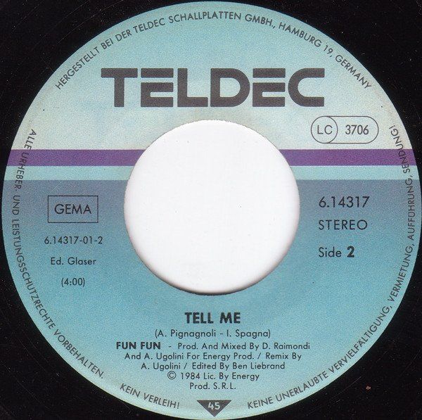 Dischi in vinile: Fun Fun: Give Me Your Love 7" – Usato da Steinhausen venduto da Vilivinili 1