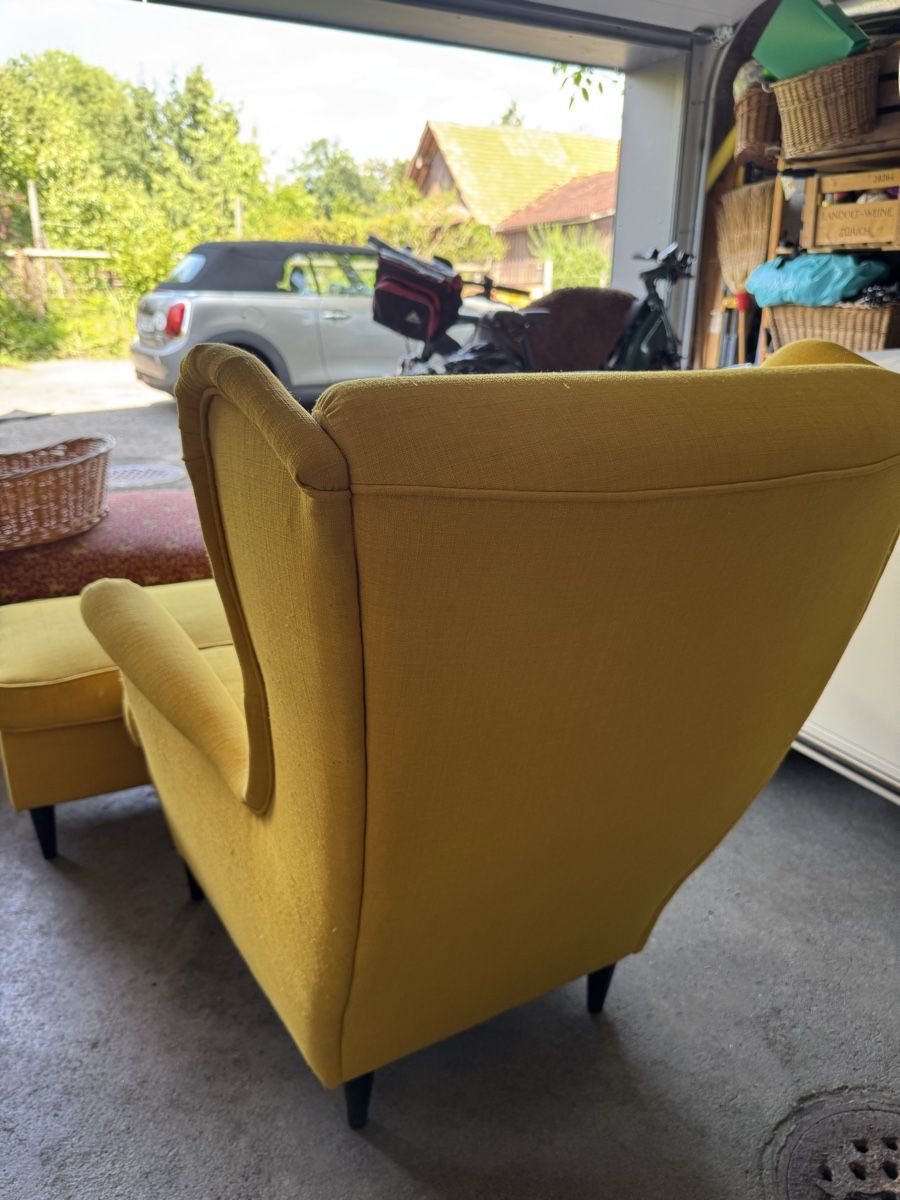 Ikea Sessel: Gelber Ikea STRANDMON Sessel – Gebraucht aus Rotkreuz von emm_57nm 9