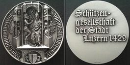 LUZERN SCHÜTZENGESELLSCHAFT DER STADT Medaille o.J. RR! unz