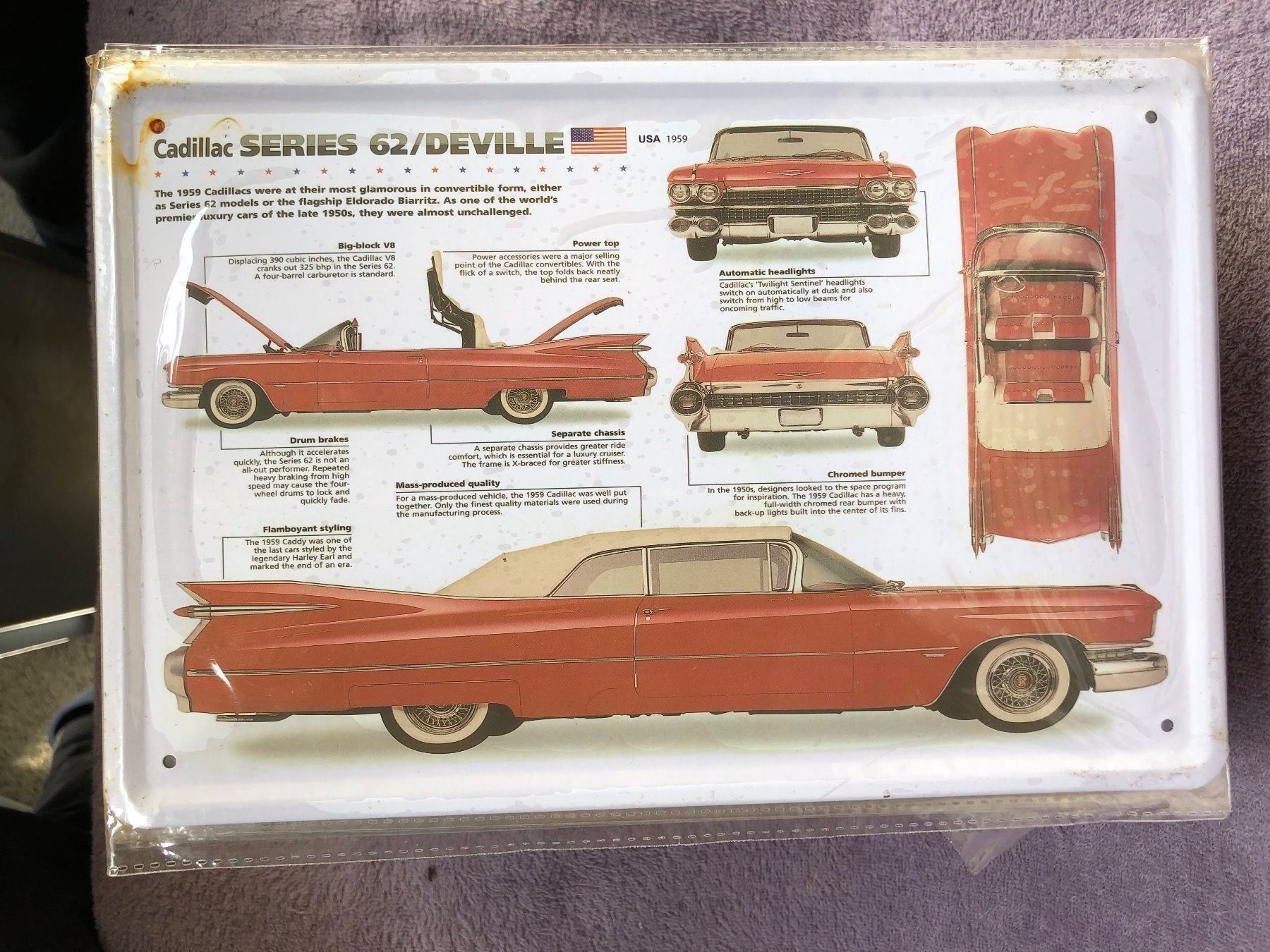 Insegne: Cadillac deville 1959 Cabrio Oldtimer – Nuovo (secondo la descrizione) da Reinach AG venduto da rares75