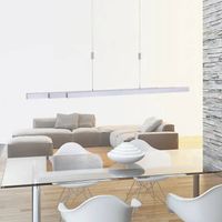 Silberne Pendelleuchte aus Aluminium für Esszimmer