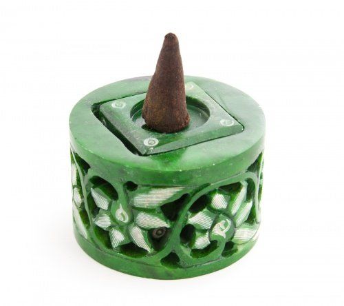 Candele: Räucherhalter -Würfel Blumen – Nuovo e nell'imballaggio originale da Mauren venduto da Yeelen 1