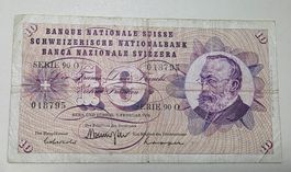 Suisse 10 Fr. 07.02.1974 Serie 90 O