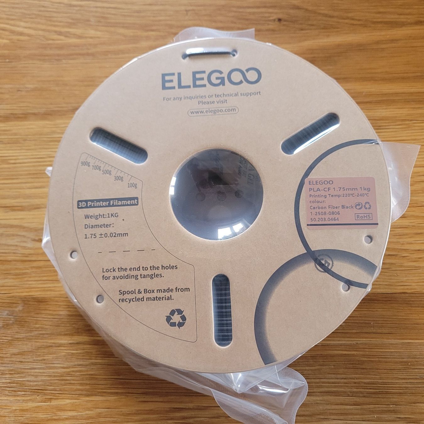 Elegoo Stampanti 3D: Filament Elegoo 3D Print 1kg Black – Usato da Reconvilier venduto da itzlittlerabbit 2