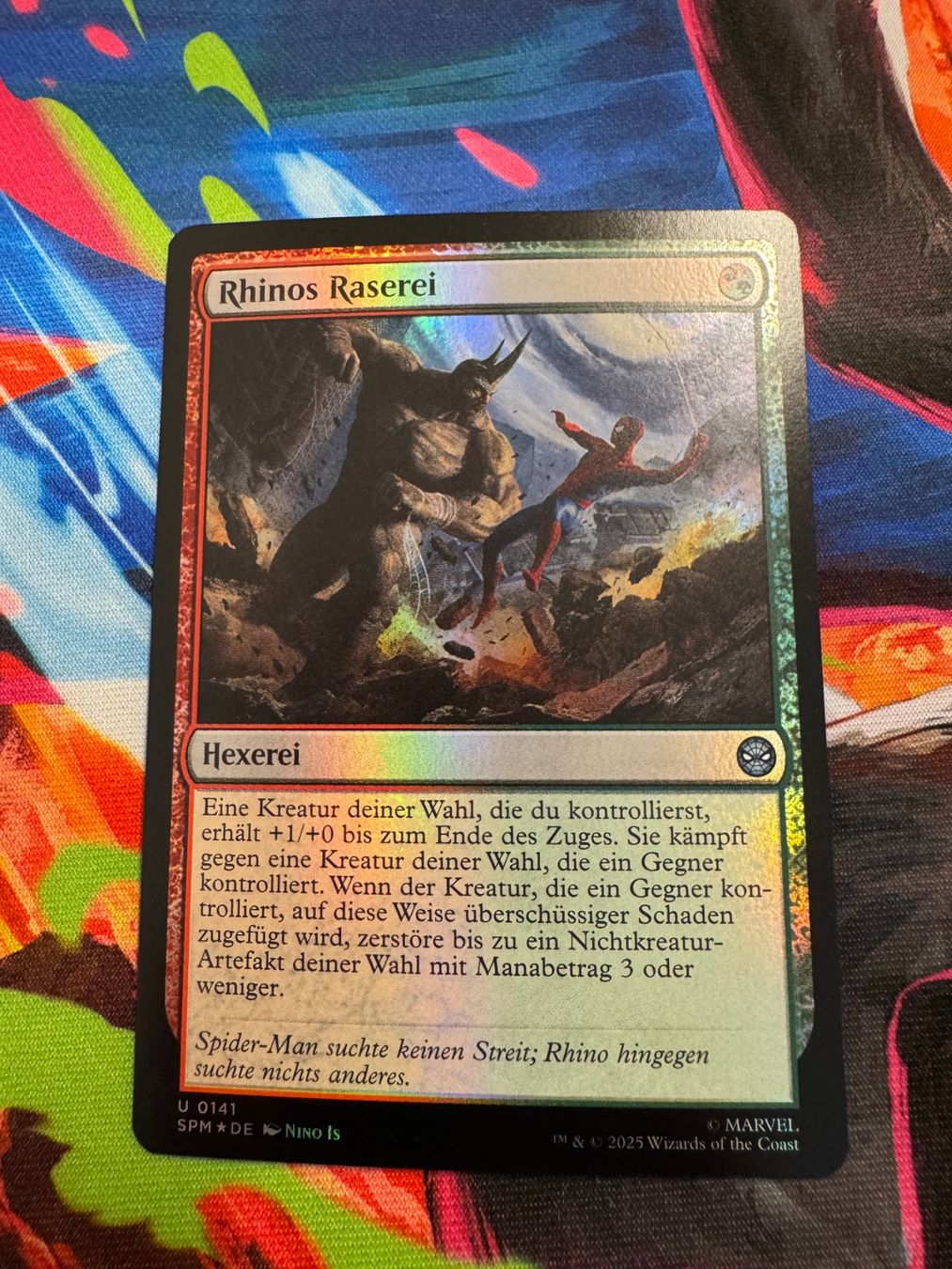 Magic The Gathering Carte collezionabili: Rhinos Raserei - Foil - Marvel's Spider-Man - Magic – Nuovo (secondo la descrizione) da Bülach venduto da Pfrenzel