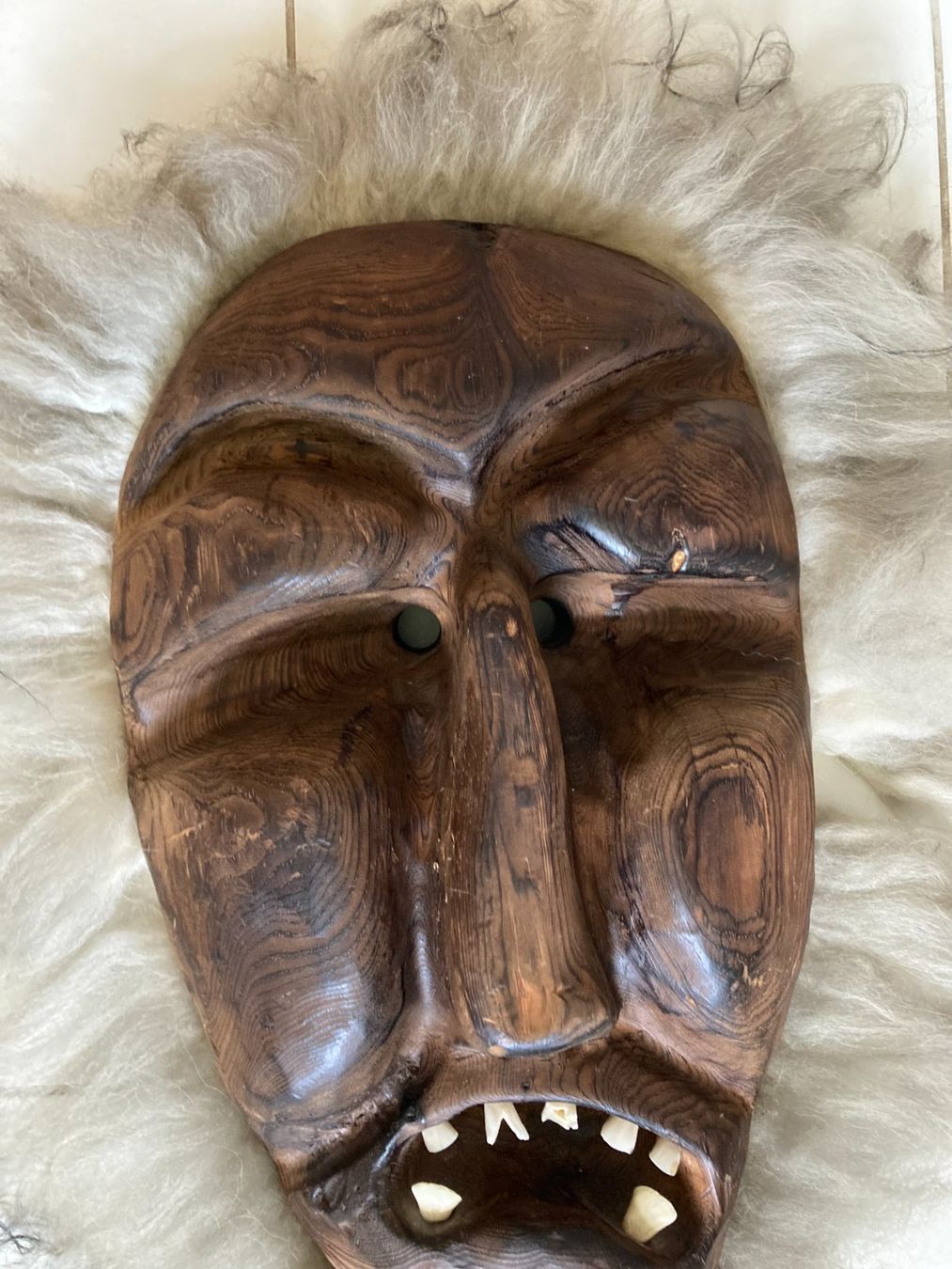 Masken: Grosse   Holzmaske   Tschäggättä    Maske – Gebraucht aus Subingen von ArtBead 5