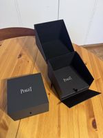 Boîte de montre Piaget luxe noire, ensemble complet, excelle