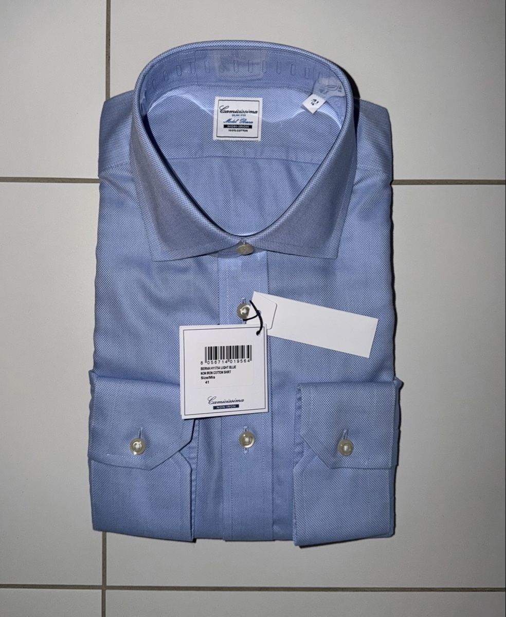 Camicie: Camicissima Herrenhemd, NEU, Grösse 41 – Nuovo e nell'imballaggio originale da Hildisrieden venduto da TTimea