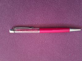 Schöner Swarovski Kugelschreiber pink Glitzer